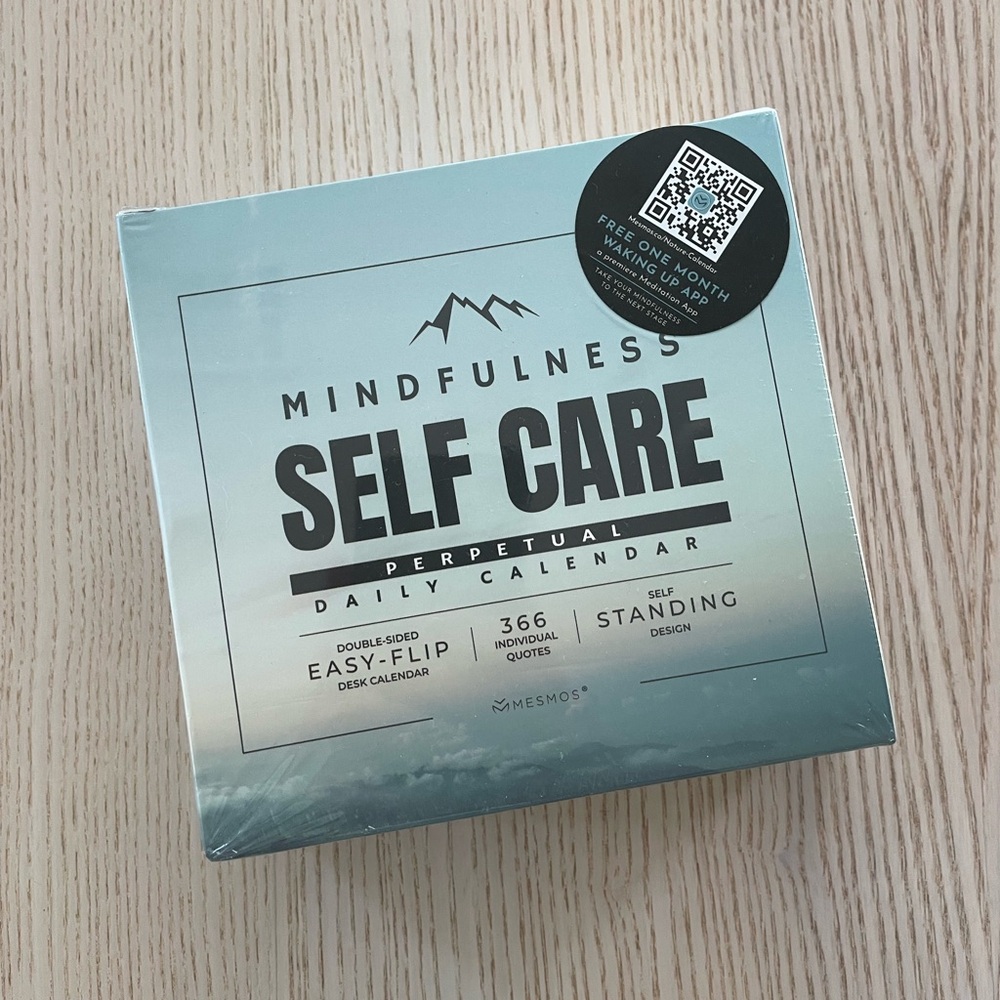 Mindfulness Self Care Perpetual Daily Calendar